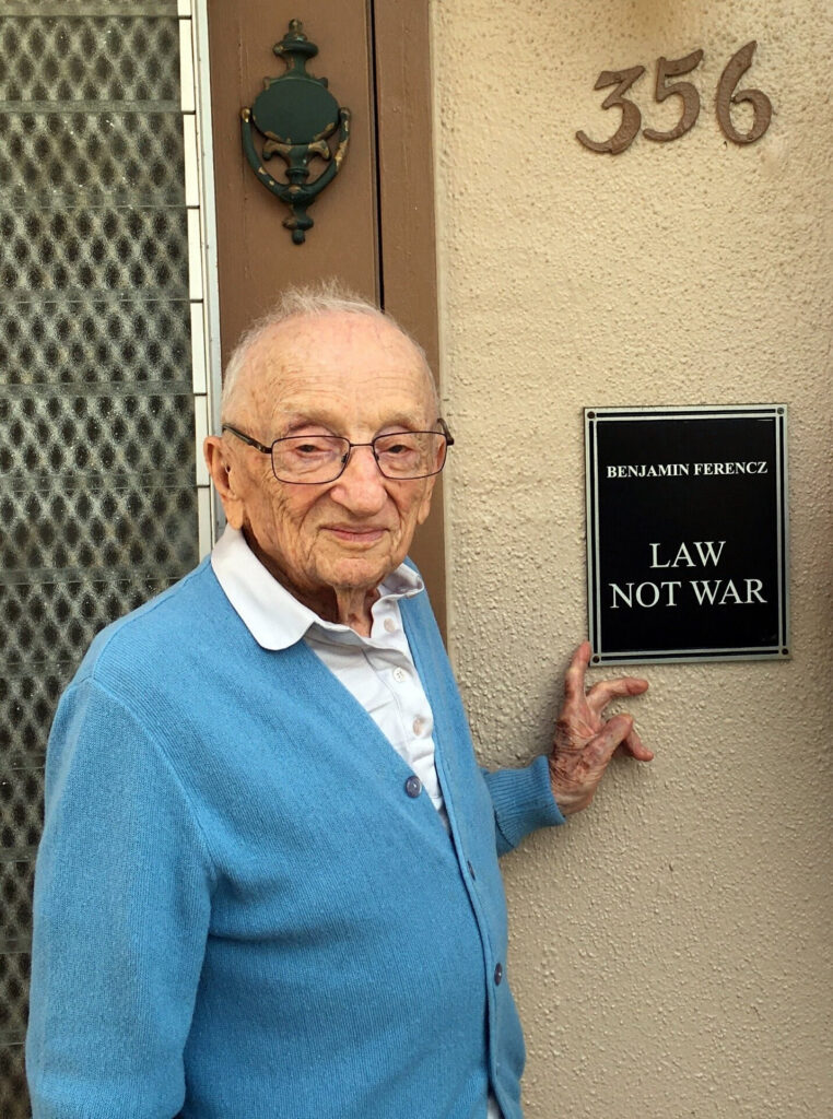 February 28, 2022: Ben Ferencz at his home in Delray Beach, Florida.